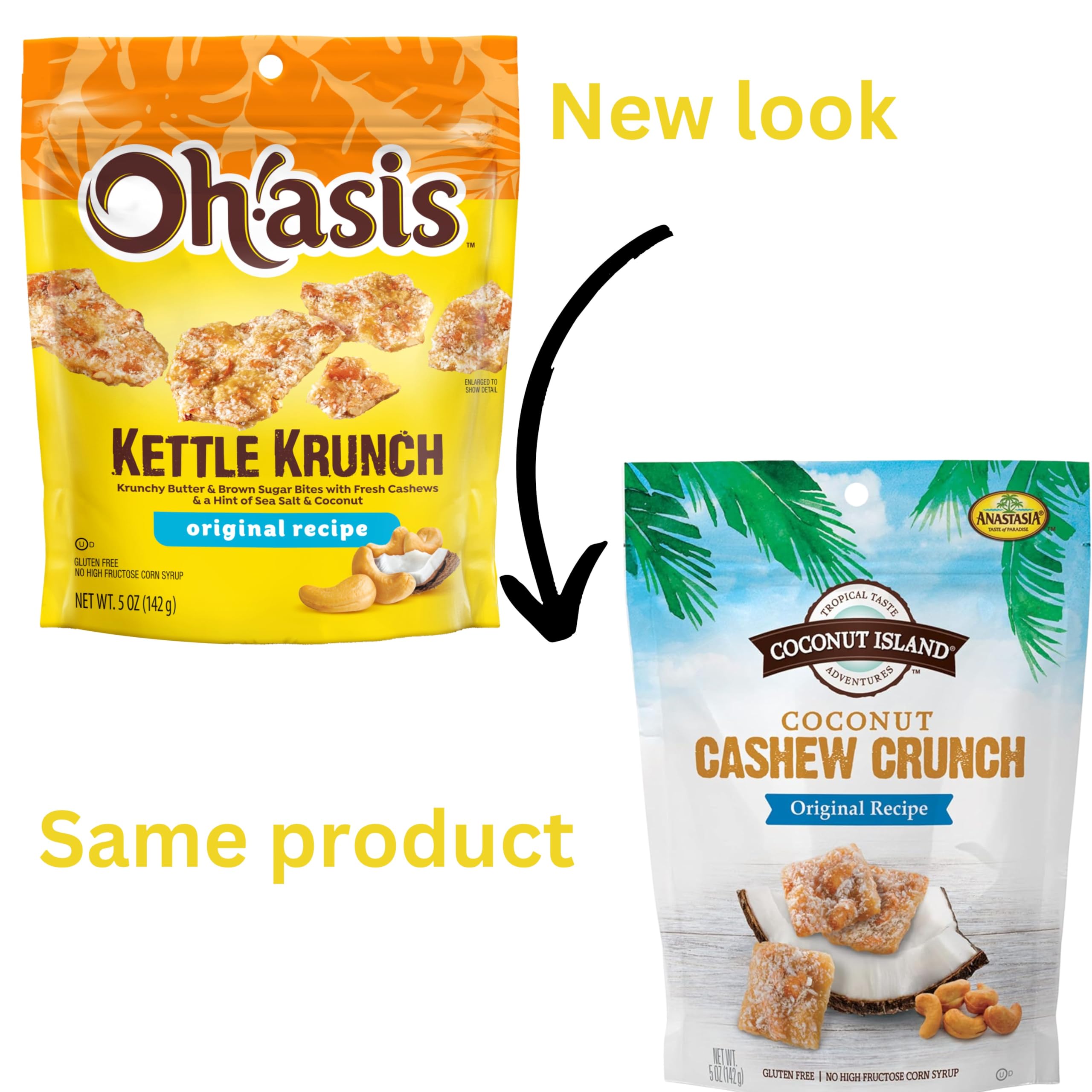 Amazon.com : Anastasia Confections Coconut Cashew Crunch Original